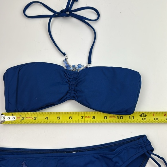 Ralph Lauren Blue 2 piece Bikini - Picture 2 of 9